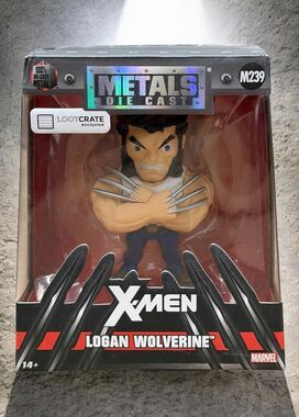 Marvel X-Men Logan Wolverine Metals Die Cast LootCrate Figure M239 Jada Toys
